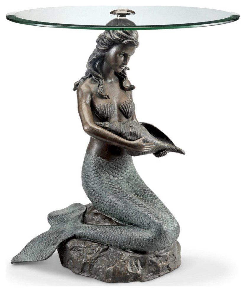 Mermaid End Table   Beach Style   Side Tables And End Tables   by SPI  Houzz