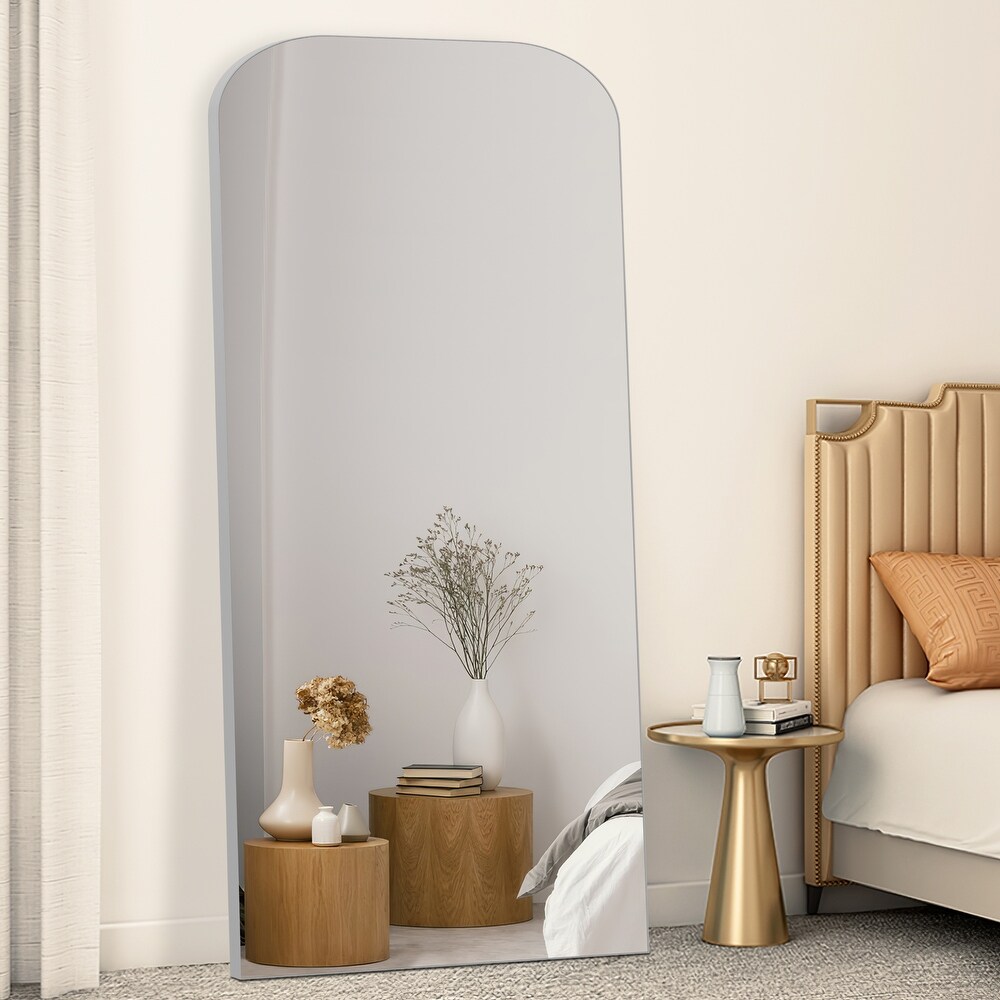 Iron Arch Top Bathroom Mirror Full Length Wall Mirror