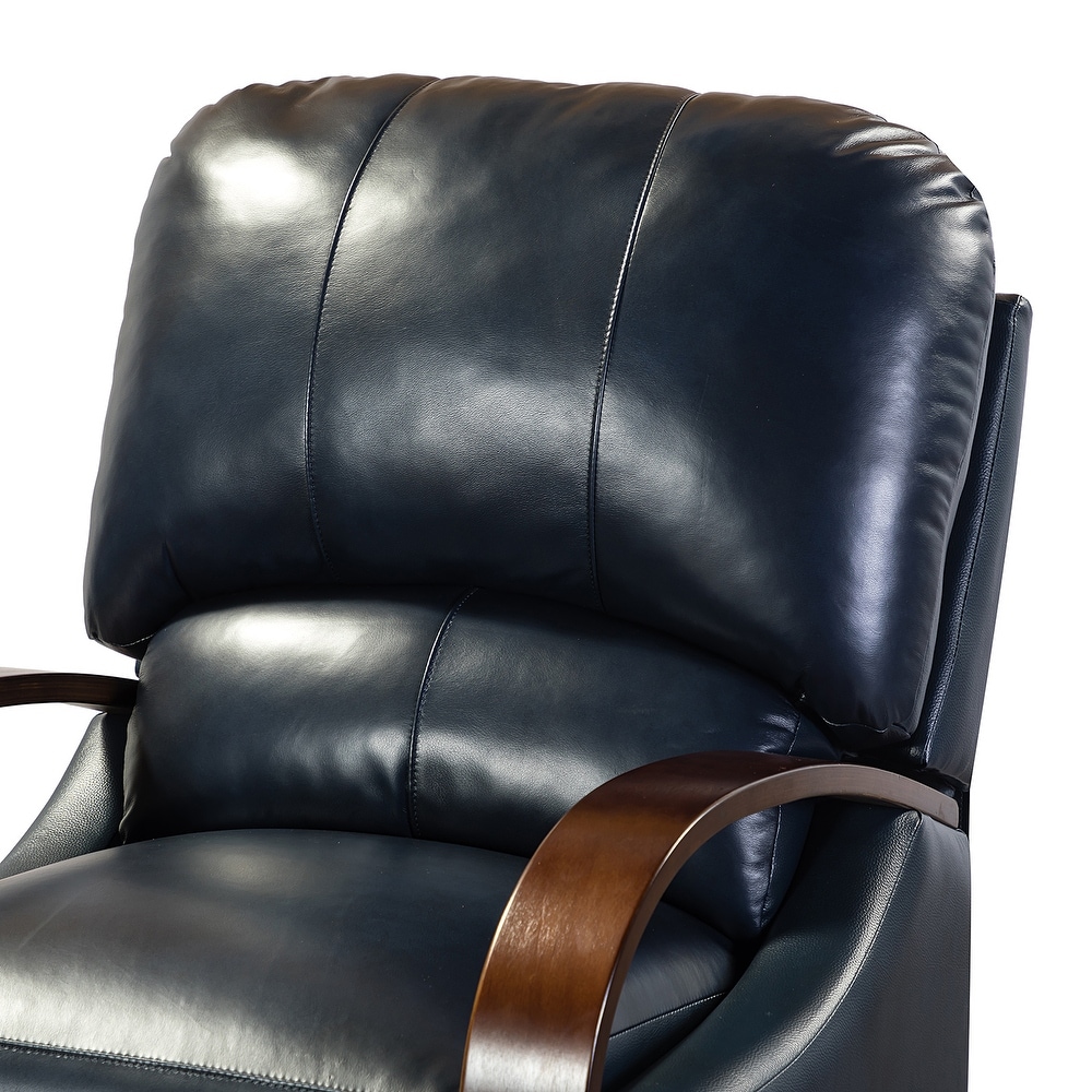 Alexandra Genuine Leather Manual Recliner
