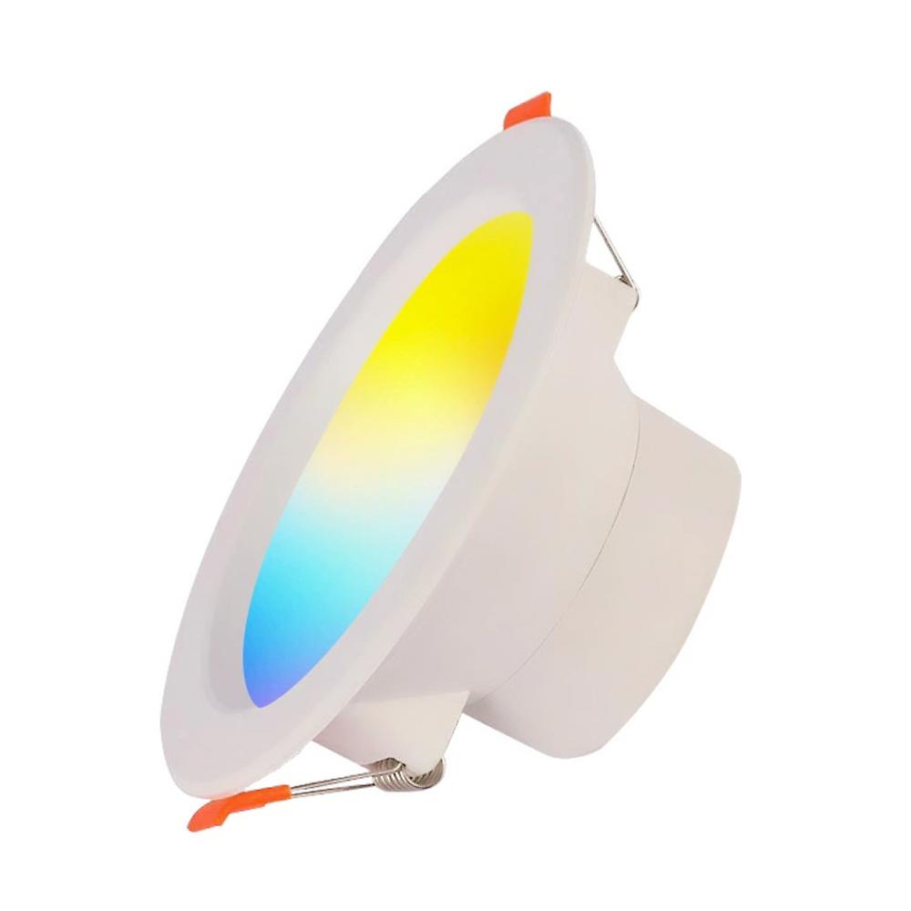 Led Dimming Downlight Rgb Multi-color Lights Spot Light Timing Dimmable Eye-comfort Lamp Works With Tuya Google Assistant Alexa No.341054