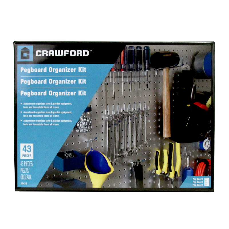 PEGBOARD KIT 43PC CRWFRD