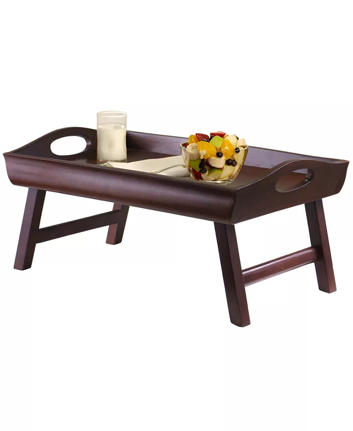 Winsome Sedona Bed Tray Curved Side Foldable Legs Large Handle