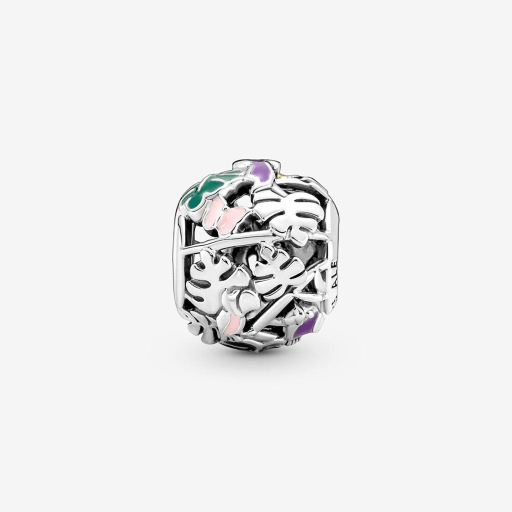 PANDORA  Jungle Creatures & Leaves Charm