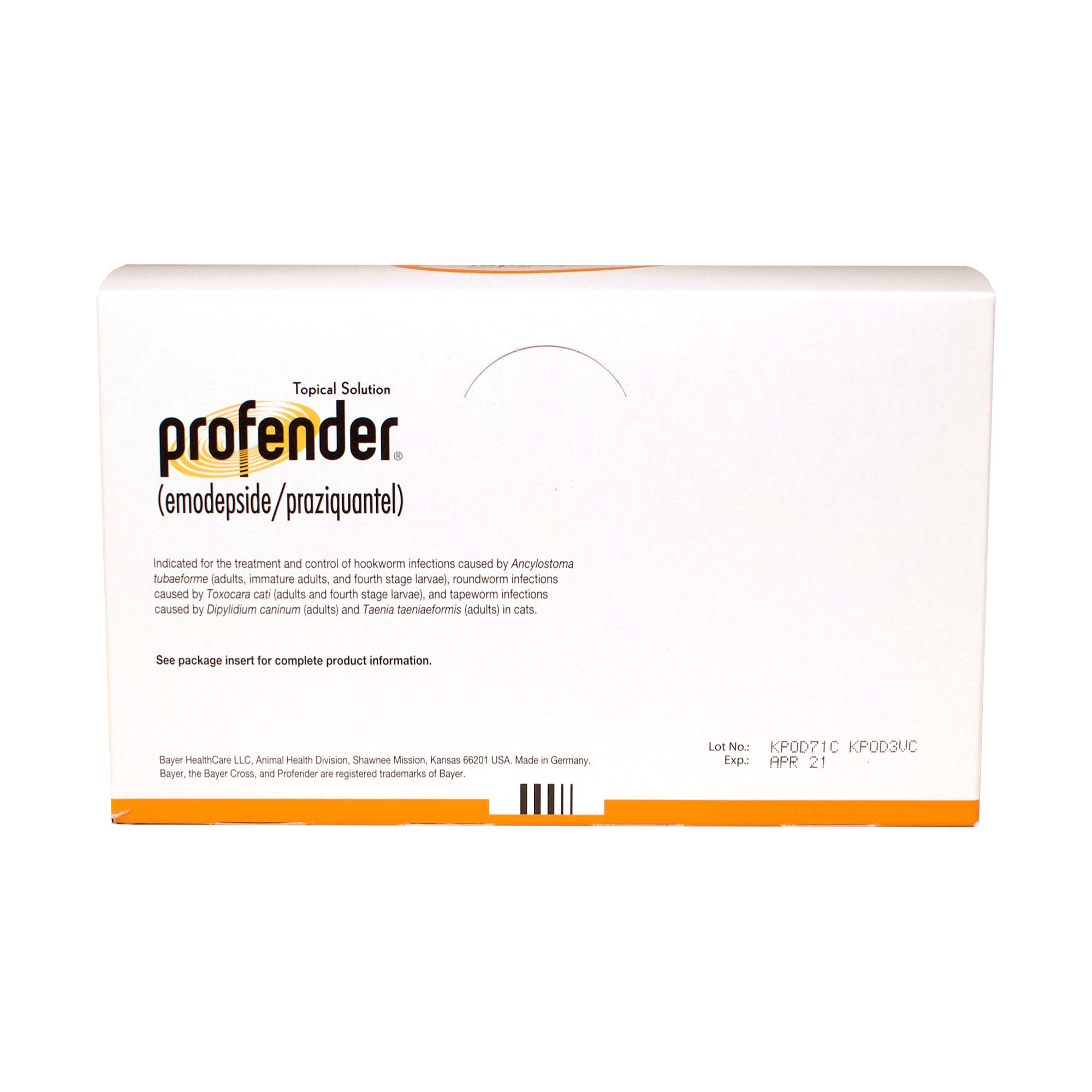 Profender for Cats 5.5 to 11 lbs， 0.70 mL， Single Dose