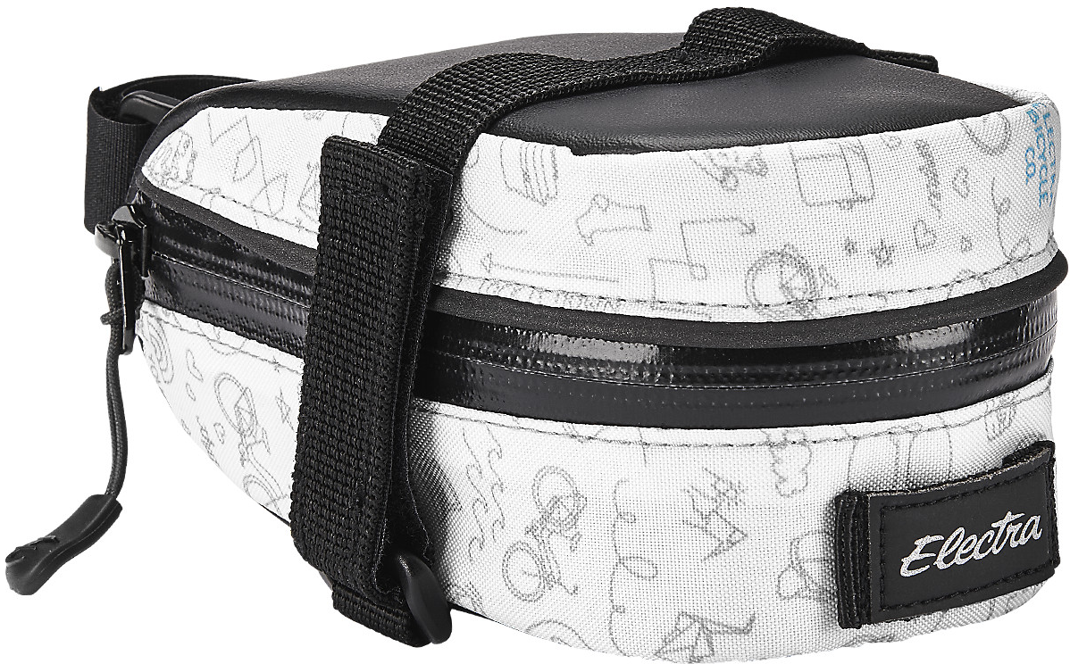 Electra Saddle Bag - Doodle White