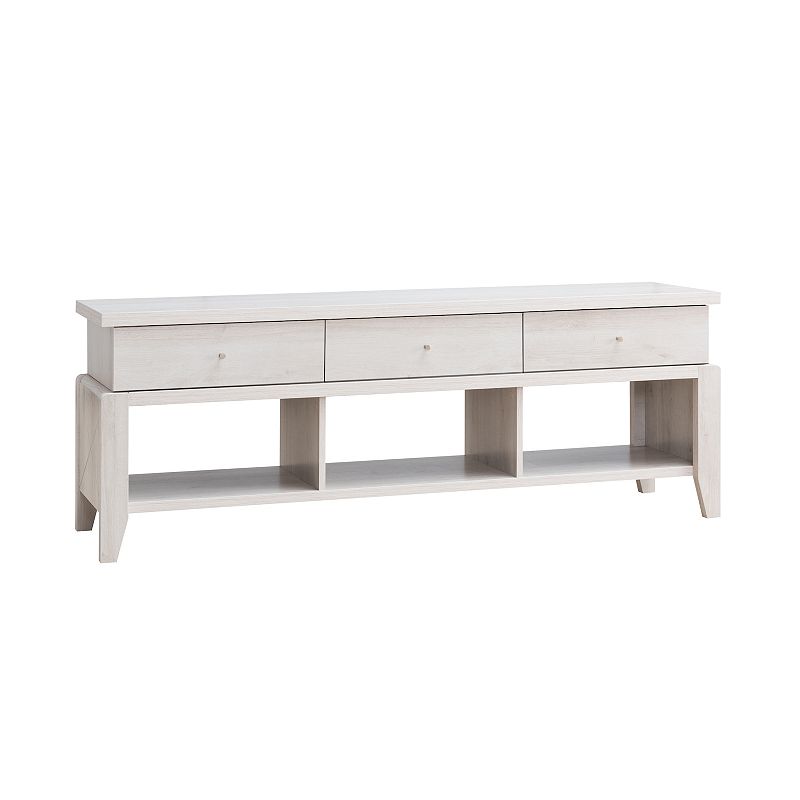 FC Design White Oak TV Stand with 3 Drawers and 3 Shelves