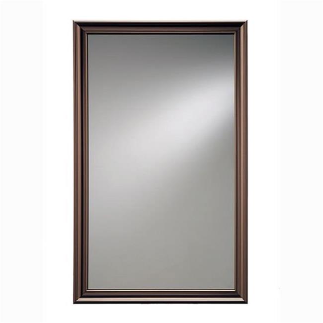 Jensen FM1525CCBZP 15 x 25 in. Classic Framed Wall Mirror， Bronze