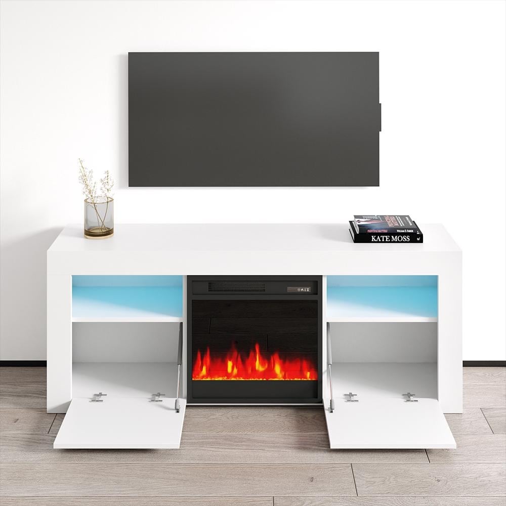 Copper Grove Qorasuv 58 inch Electric Fireplace TV Console