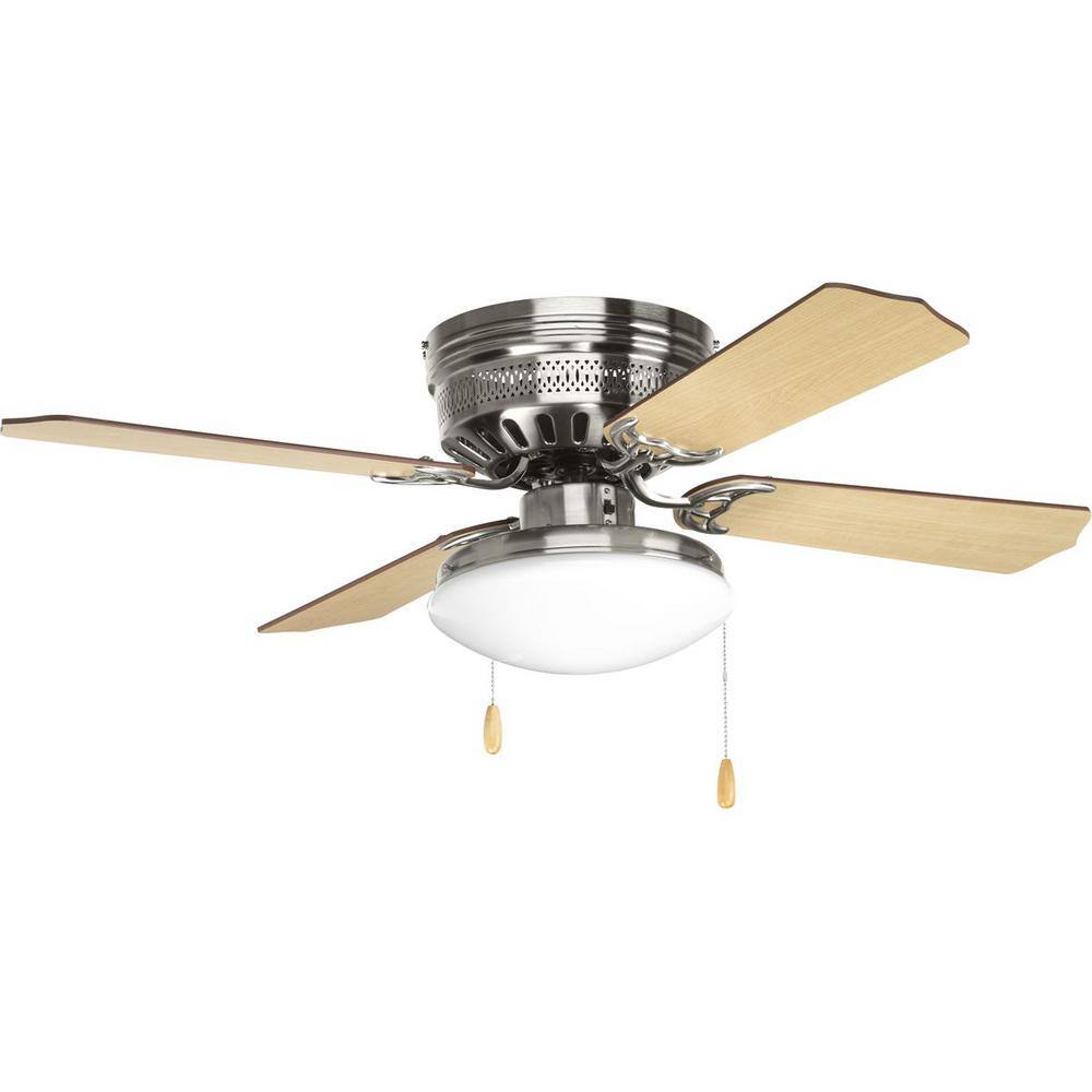 Progress Lighting Fan Light Kits Collection 2-Light Brushed Nickel Ceiling Fan Light Kit P2602-09WB