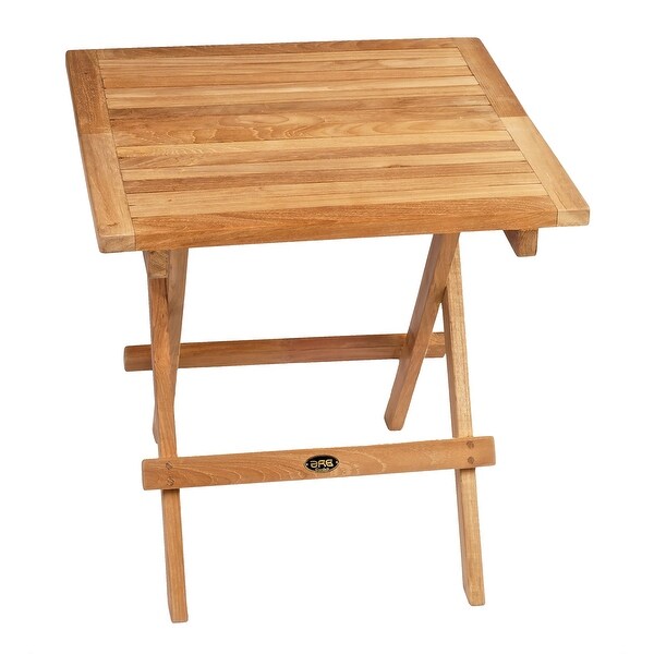 Teak Folding Side Table