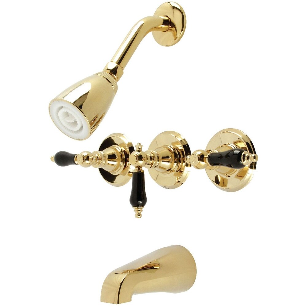 Kingston Brass KB23.AKL Duchess Tub and Shower Trim Package with 1.8