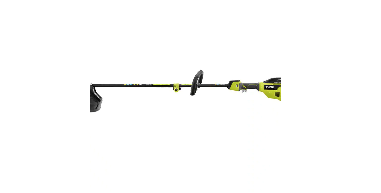 RYOBI RY40270VNM 40V Brushless Cordless Battery Attachment Capable String Trimmer with 4.0 Ah Battery and Charger