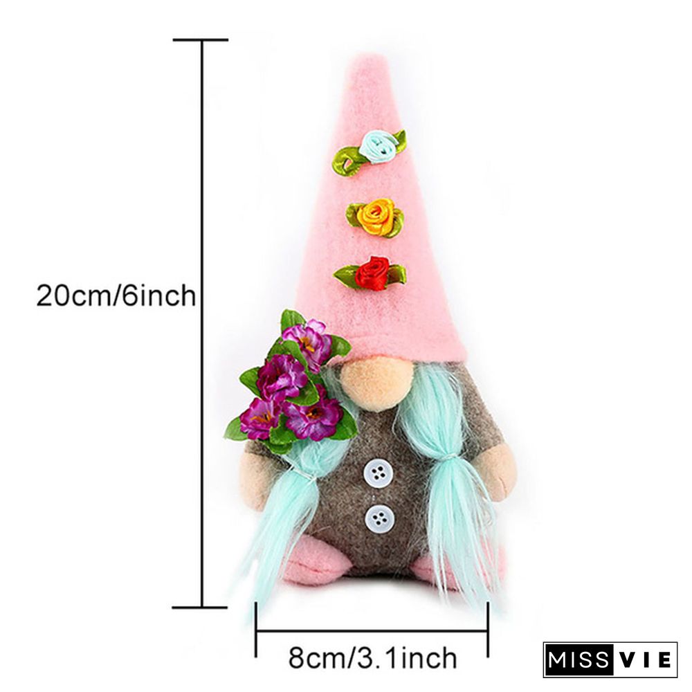 Faceless Gnome Plush Doll, Scandinavian Tomte Elf Ornaments For Tabletop, Home