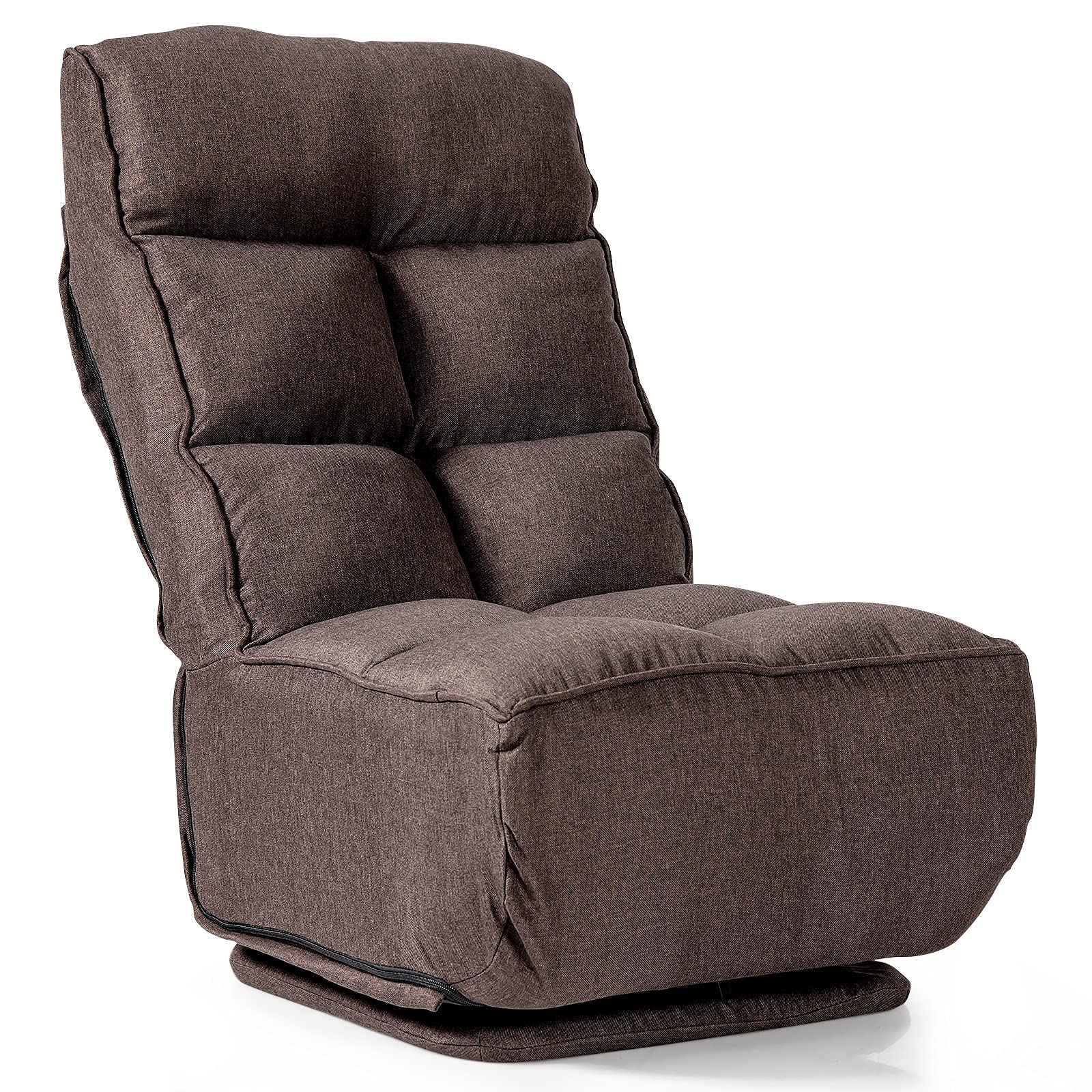 Giantex 360-Degree Swivel Lazy Sofa Floor Chair w/ 6 Adjustable Positions