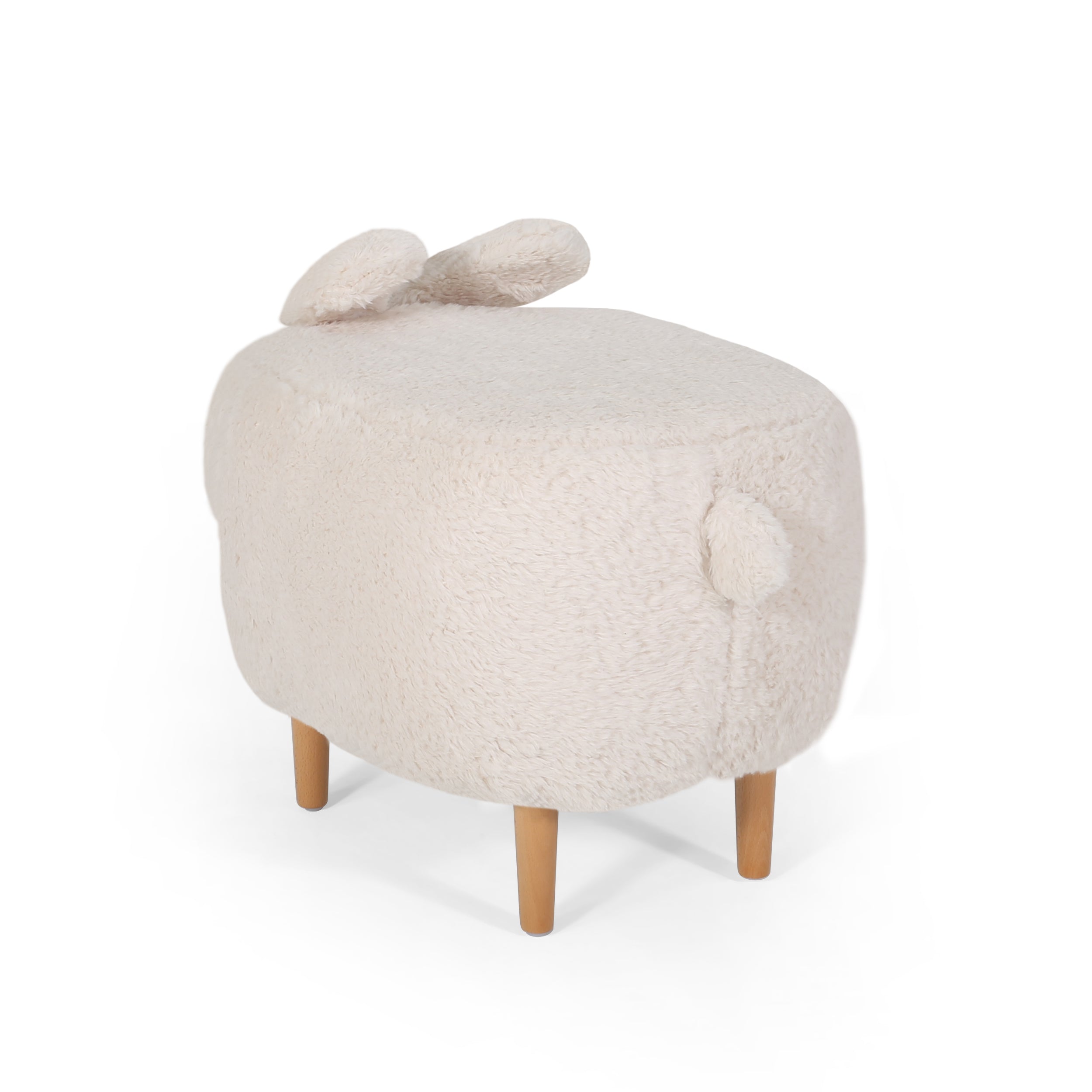 Leona Fabric Kids Bunny Ottoman Stool