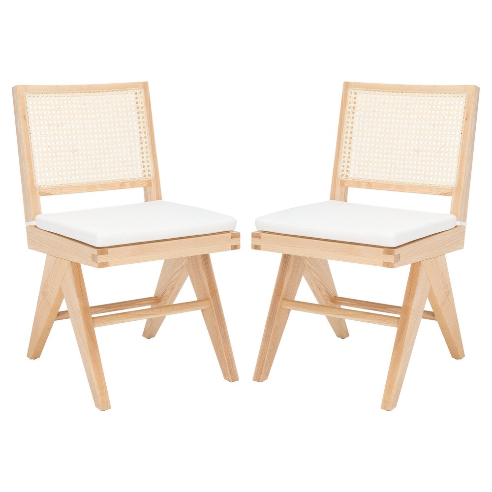 SAFAVIEH Couture Colette Rattan Dining Chair (Set of 2)   18 IN W x 20 IN D x 34 IN H