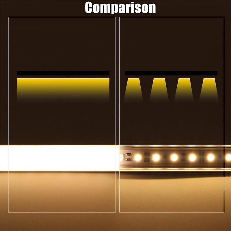 10/5/2pcs 50/30cm U/v/yw Style Aluminium Lamp Channel Holder Closet Light Strip Bar Diy For Led Strip Light Bar Cabinet Lamp(without Light Strip)