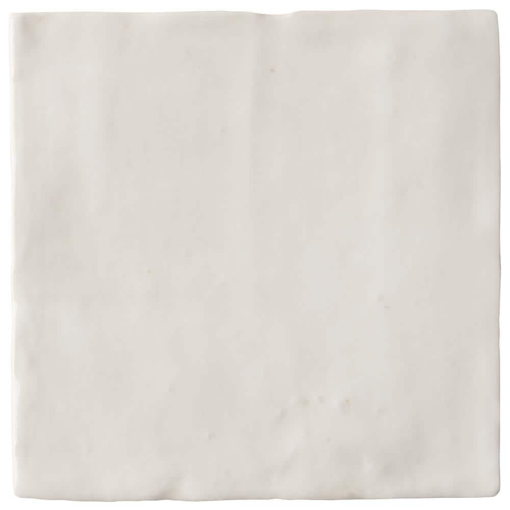 Ivy Hill Tile Kingston White 4 in. x 4 in. Glazed Ceramic Wall Tile (5.38 sq. ft.case) EXT3RD105190