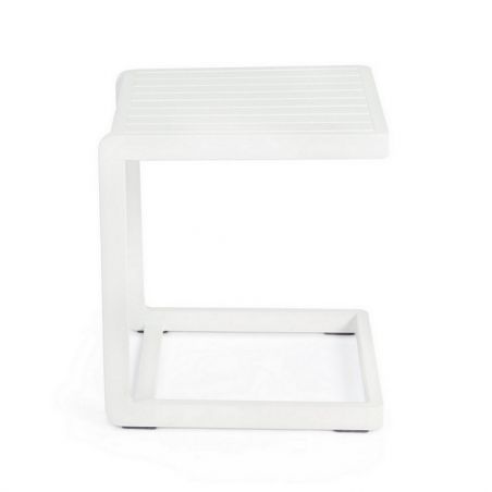 Table d'appoint déportée pour bain de soleil - Cali BIZZOTTO Blanc