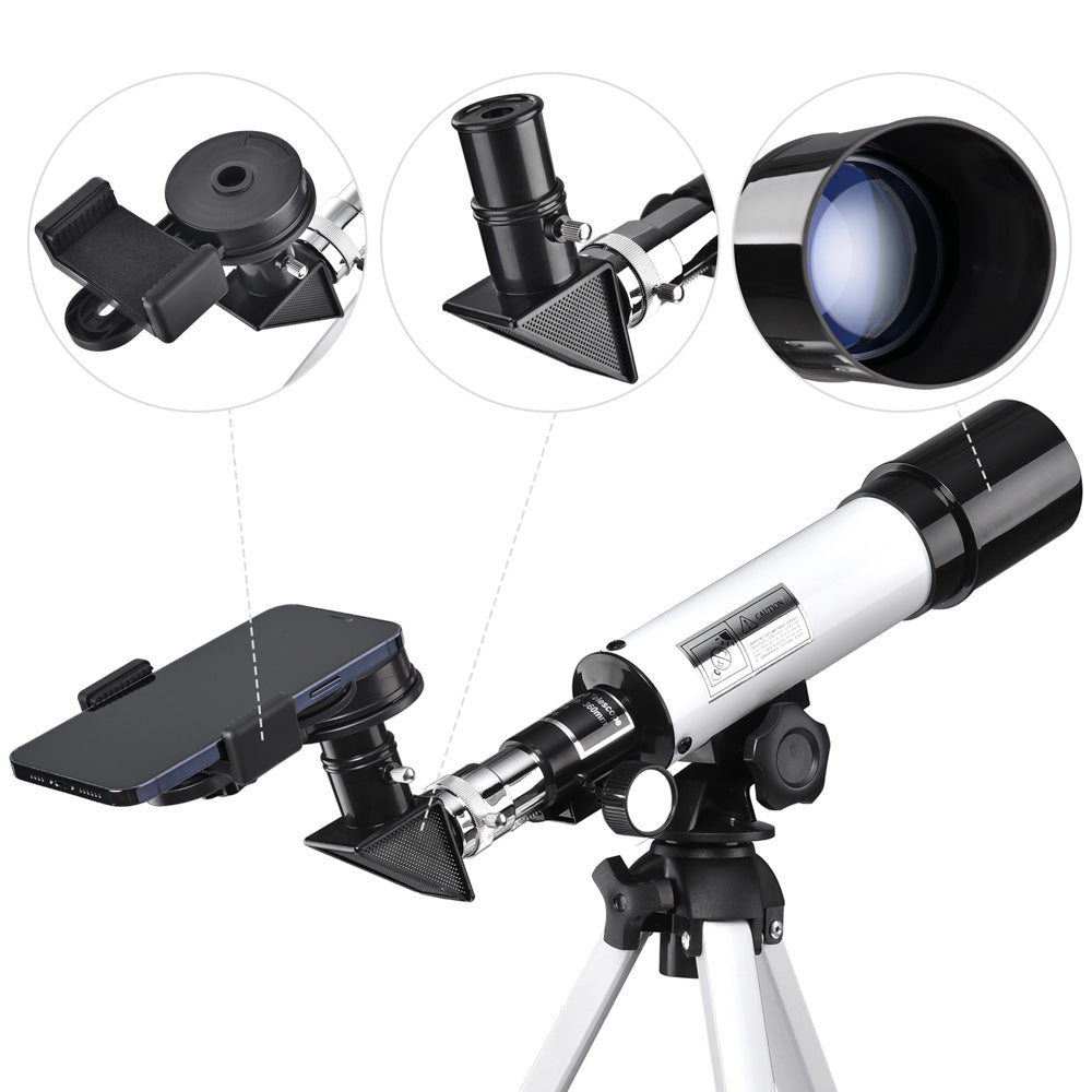 Yescom 50mm Kids Astronomical Refractor Telescope Table Top