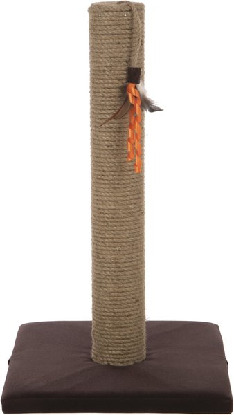 SmartyKat Simply Scratch Jute Cat Scratch Post with Feather Cat Toy