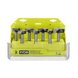 RYOBI Steel Forstner Drill Bit Set (7-Piece) A9FS7