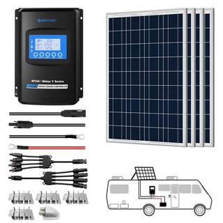 ACOPower 400-Watt Polycrystalline OffGrid Solar Power Kit with 4 x 100-Watt Solar Panel 40 Amp MPPT Charge Controller SPKP-400W40A