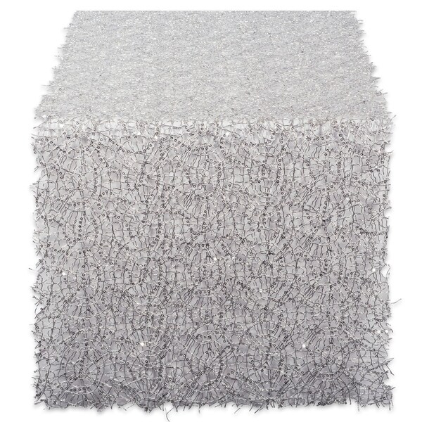 Design Imports Sequin Mesh Roll Table Runner (0.25 inches high x 16 inches wide x 120 inches deep)