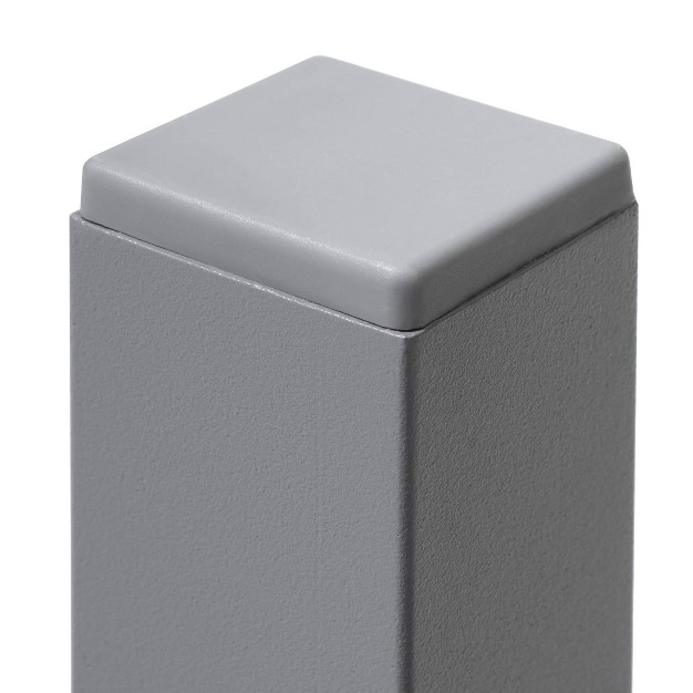 Outdoor Aluminum Square Side Table Gray Crestlive Products