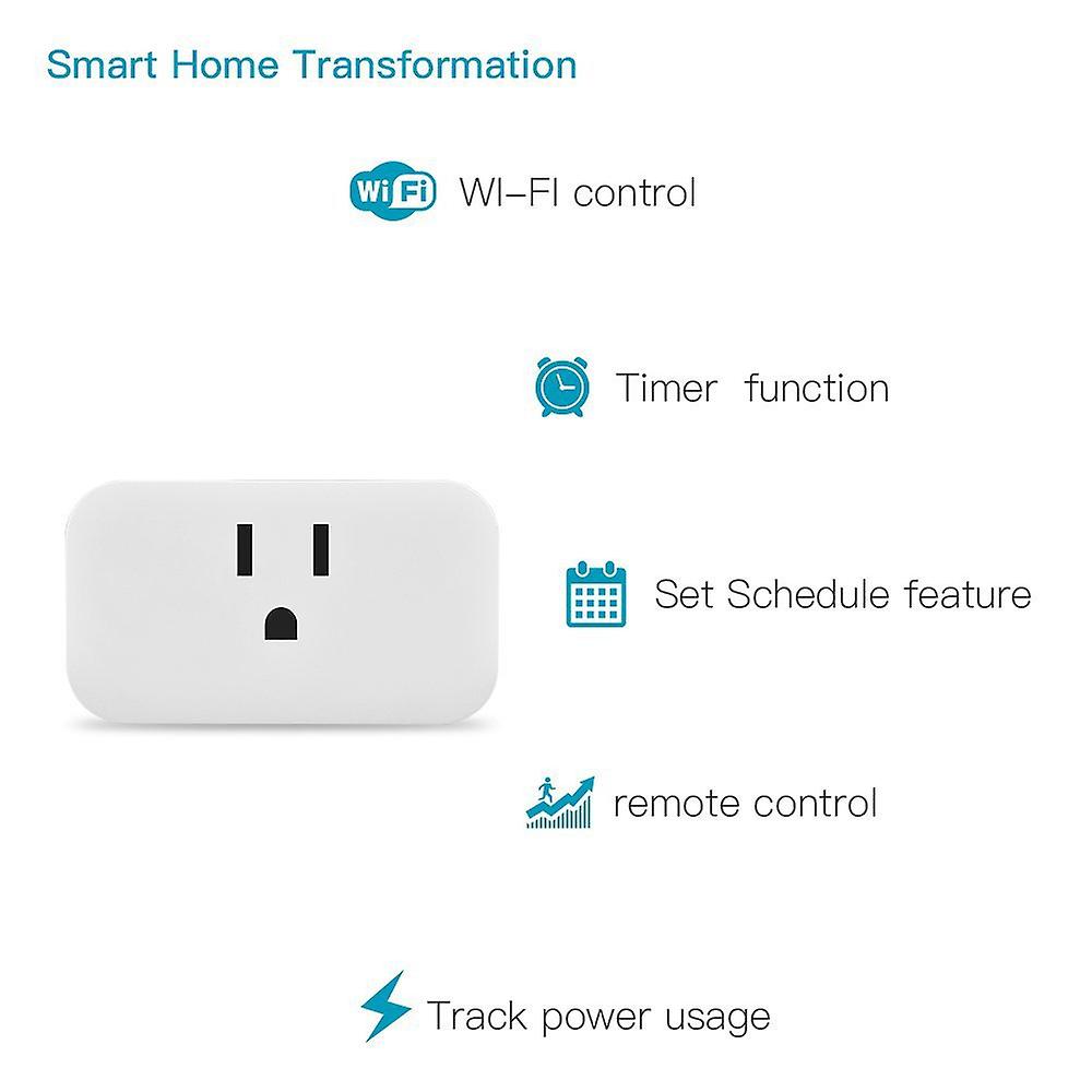 Wifi Smart Plug Outlet Wireless Power Socket Tuya Humidifier Remote Control Work With Alexa Google Home No Hub Required Us