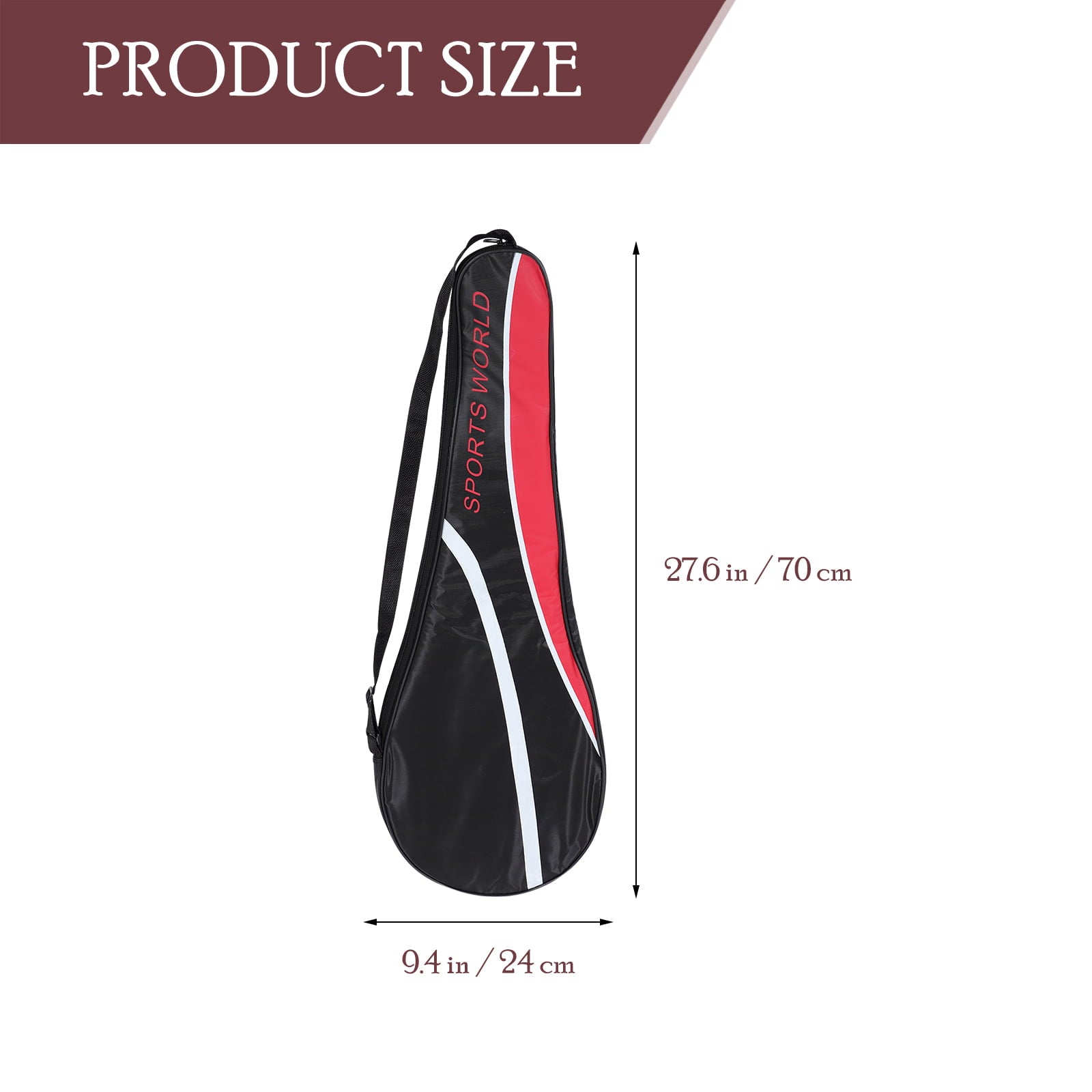 Homemaxs Badminton Bag Racket Shoulder Racquet Cover Tennis Bags Case Storage Pouch Holder Oxford Cloth Kit Sports Supply