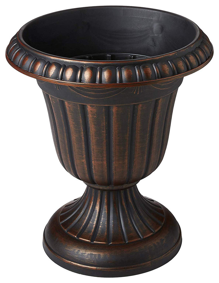 Classic Plastic Urn Planter   Traditional   Outdoor Pots And Planters   by Arcadia Garden Products  Houzz