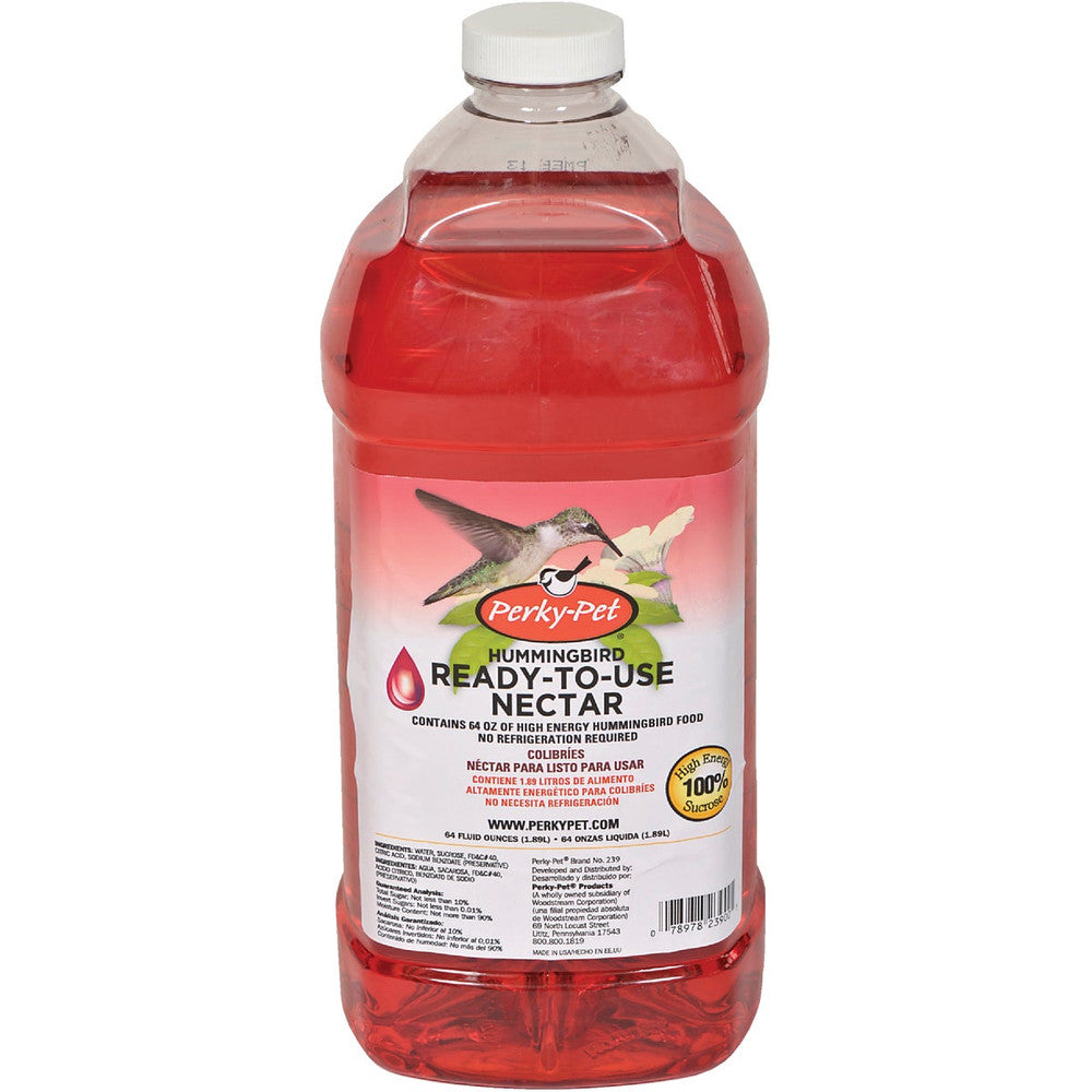 Perky-Pet 64 Oz. Red Ready To Use Liquid Hummingbird Nectar 239 239 736862