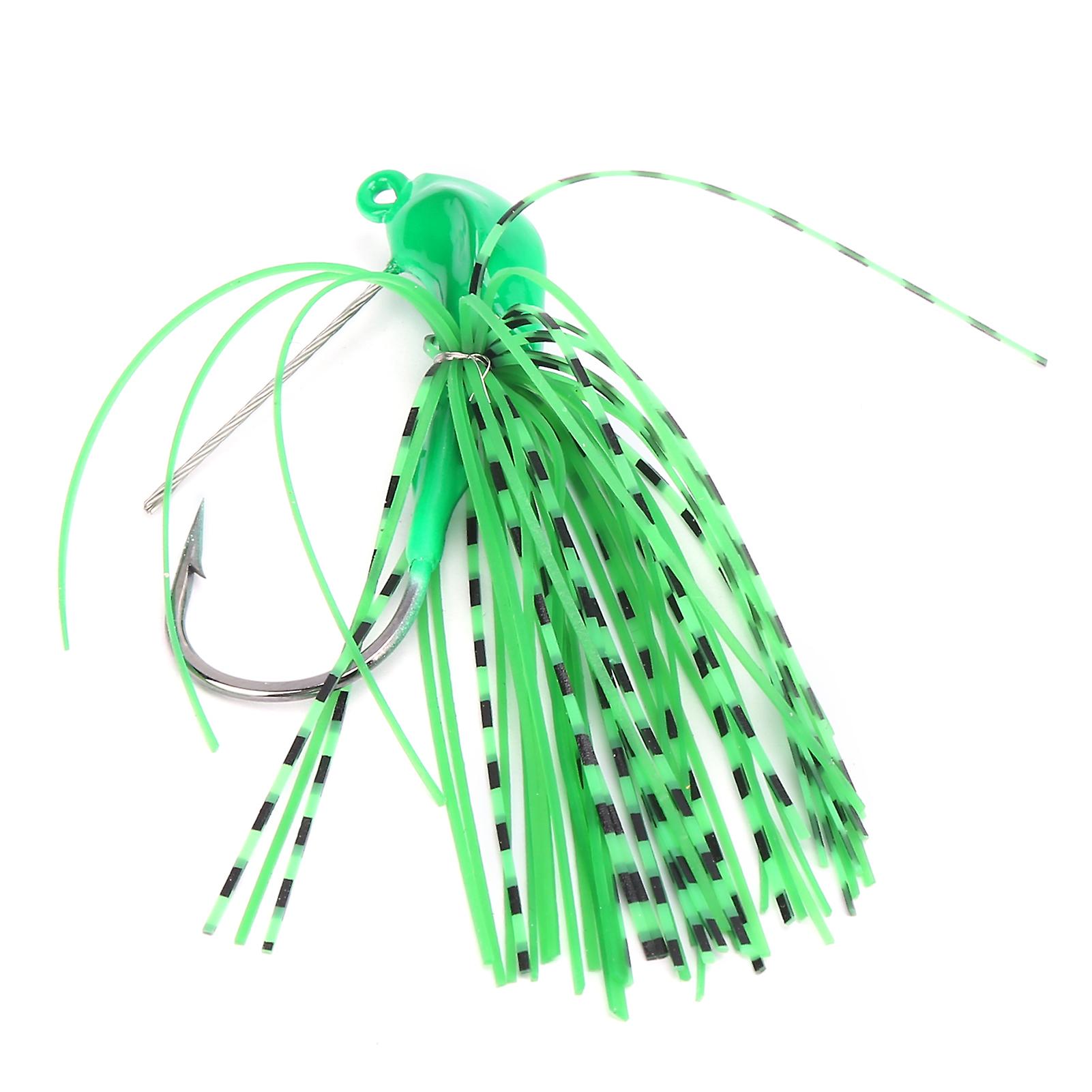 Willow Leaf Spinnerbait Anti Hanging Bottom Fishing Lure Spinner Bait For Fresh Sea Bassgreen