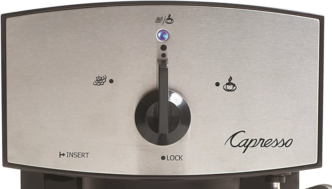 Capresso 117.05 Stainless Steel Pump Espresso and Cappuccino Machine EC50， Black/Stainless