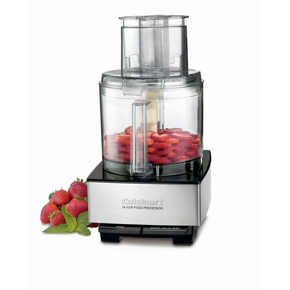 Cuisinart Custom 14-Cup 2-Speed Brushed Stainless Steel Food Processor with Pulse Control DFP-14BCNY