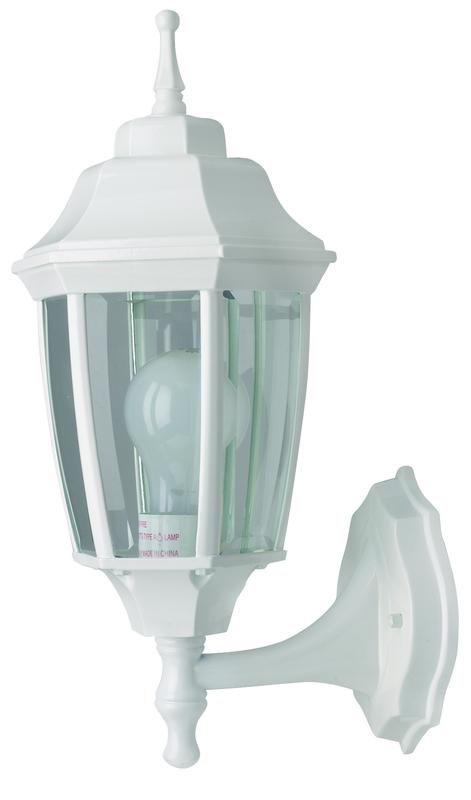 Boston Harbor Dimmable Outdoor Lantern, (1) 60/13 W Medium A19/Cfl Lamp, White