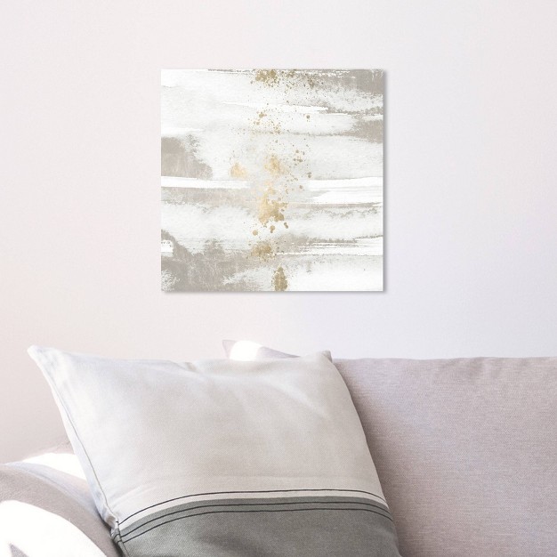 X 12 quot Sun And Rain Abstract Unframed Canvas Wall Art In White Oliver Gal