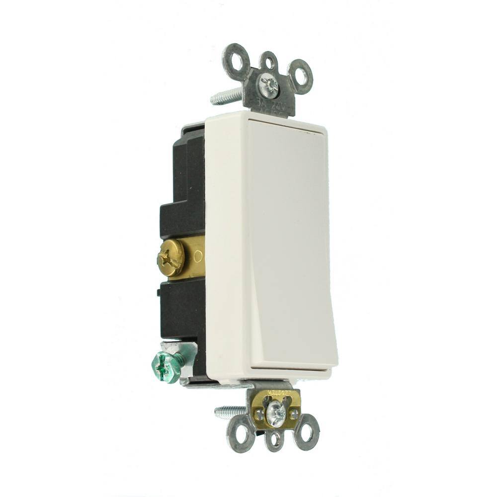 Leviton 3 Amp Decora Plus Commercial Grade Low Voltage Single Pole Single Throw Center Off Rocker Switch White 56080-2W