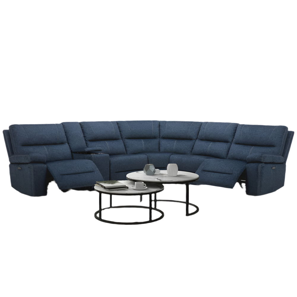 Argo Denim 6 Piece Sectional