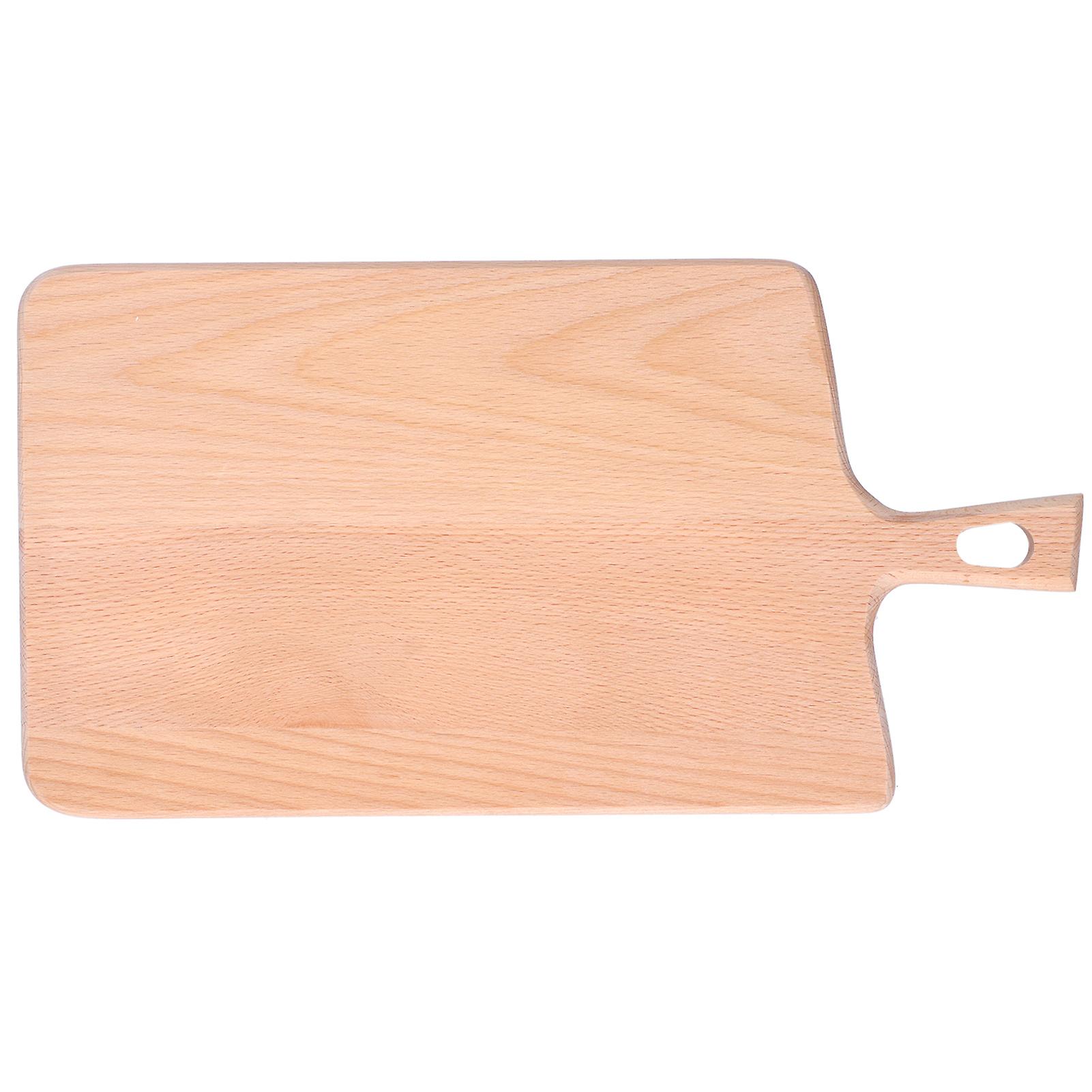 Wood Cutting Board Kitchen Vegetable Bread Fruit Pizza Chopping Plate Accessory Cutlery 36x19x1.5cm