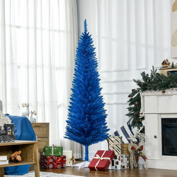 6 Foot Artificial Pencil Christmas Tree，Slim Xmas Tree