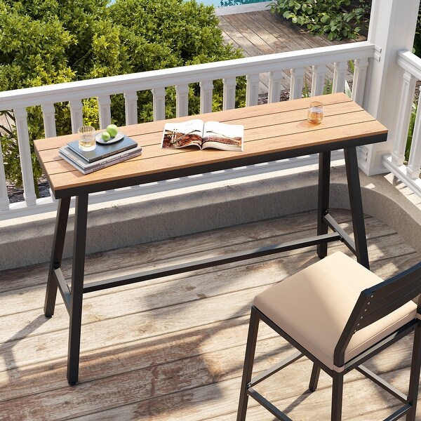 Outdoor Patio Bar Table Bistro Dining Table