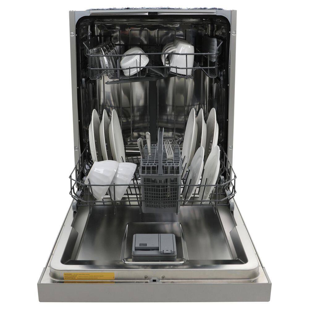 Magic Clean 24 in. Stainless Steel Front Control Dishwasher with Stainless Steel Tub MCDW24SI