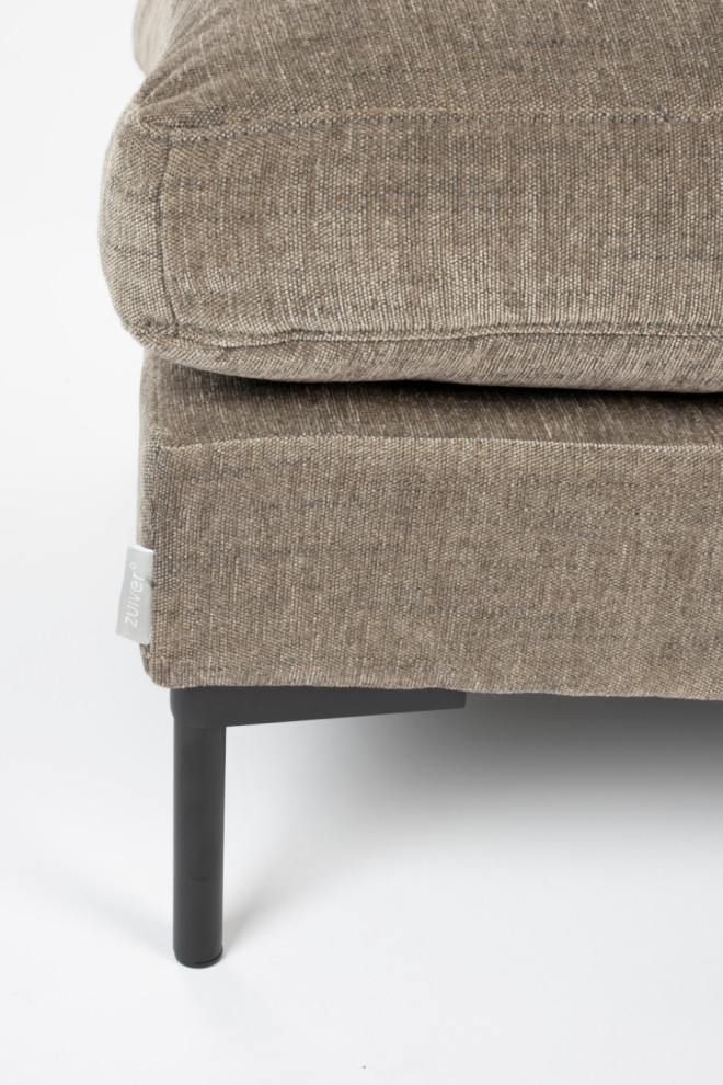 Minimalist Upholstered Hocker  Zuiver Summer   Midcentury   Footstools And Ottomans   by Oroa   Distinctive Furniture  Houzz