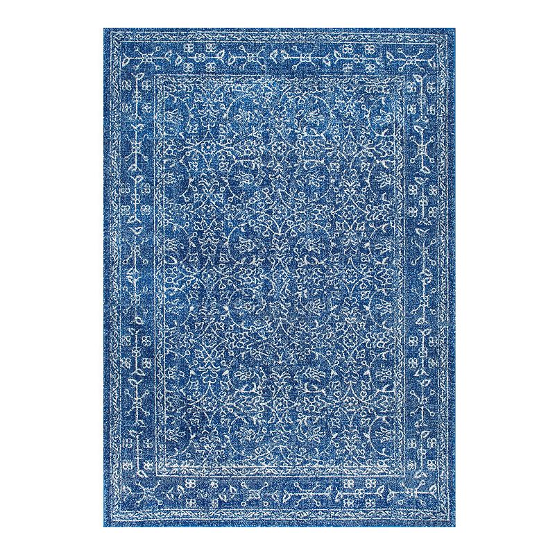 nuLOOM Vintage Waddell Framed Floral Rug