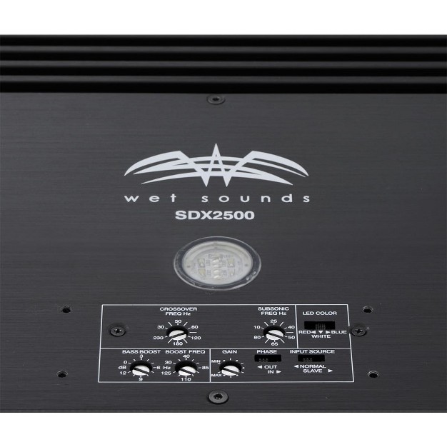 Wet Sounds Sinister Sdx2500 1 channel 2500 Watt Rms Subwoofer Amplifier