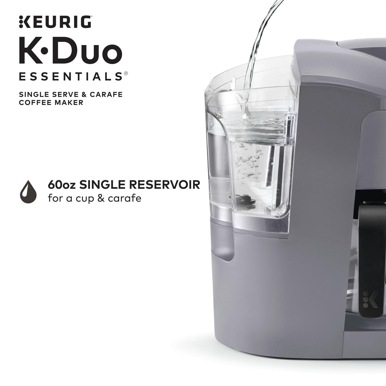 Keurig KDuo Essentials Single Serve and Carafe Coffee Maker Moonlight Gray  Crowdfused