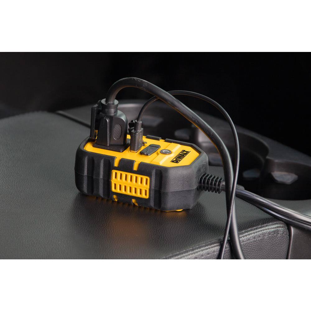 DW 140-Watt Portable Car Power Inverter with Dual USB Ports DXAEPI140