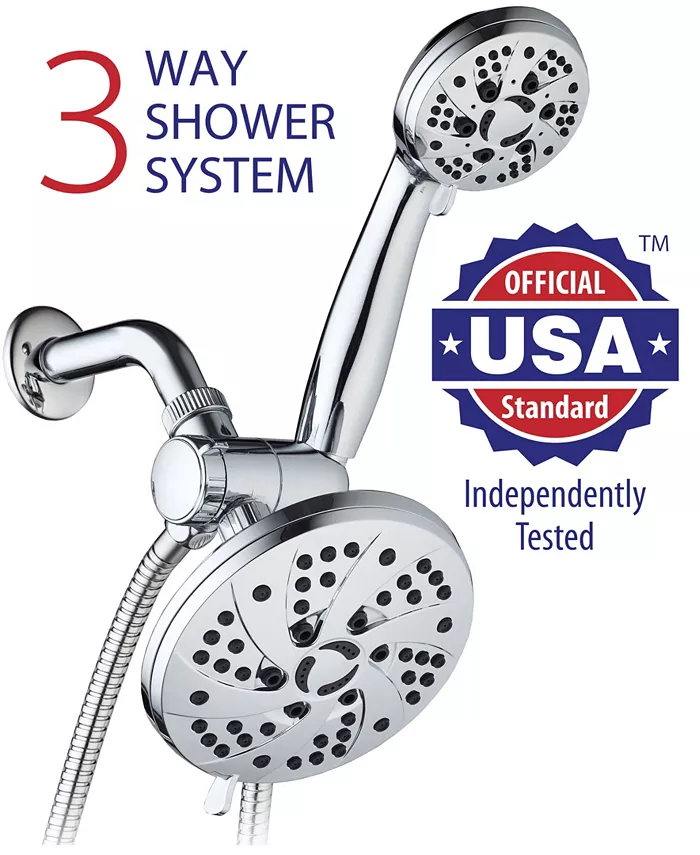 Aquadance High Pressure 3-way Rainfall Shower Combo